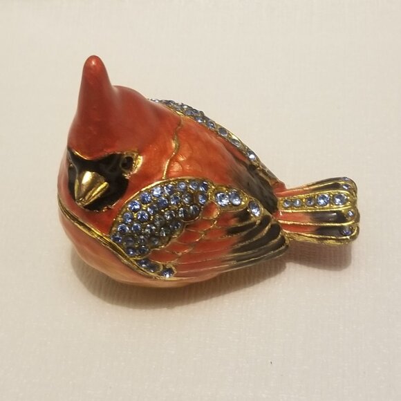 Other - Stunning bejeweled cardinal trinket box